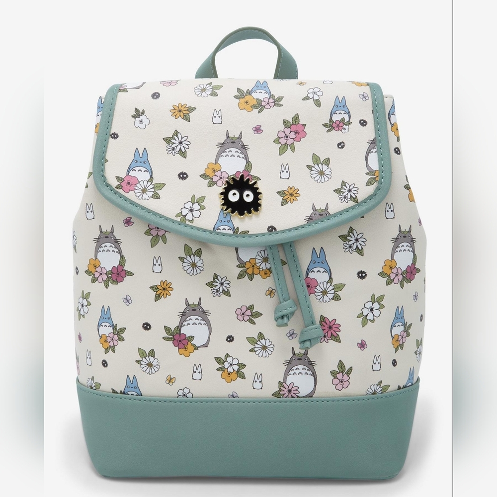 Studio Ghibli My Neighbor Totoro Floral Slouch Mini Backpack